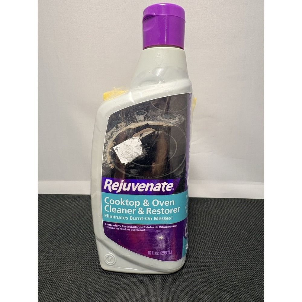 Rejuvenate Stove Cook Top Restorer! One 10 Oz Bottle With Scrubber! NEW